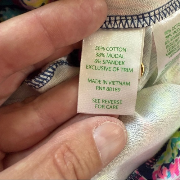 Lilly Pulitzer Jorgie floral Terry cloth romper jumpsuit oyster bay navy - Picture 9 of 11